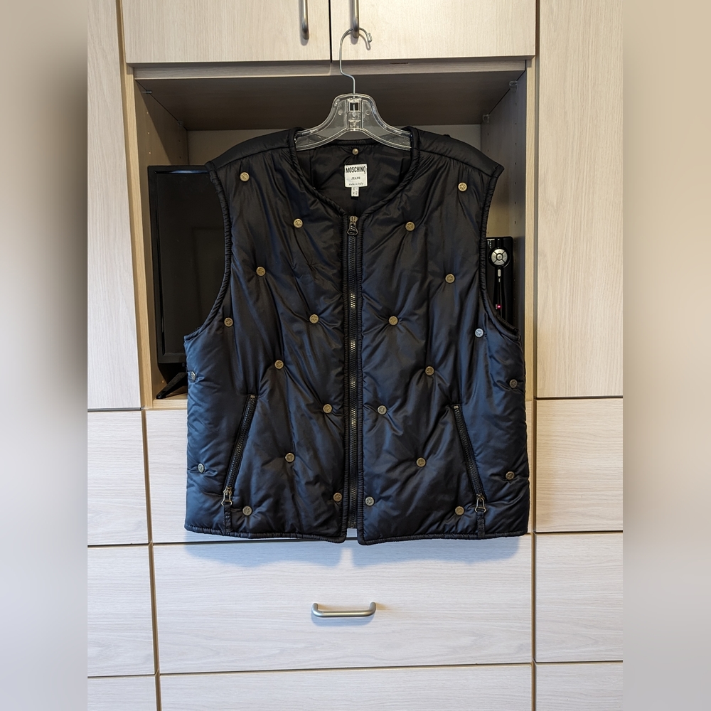 Vintage Moschino Black Studded Vest